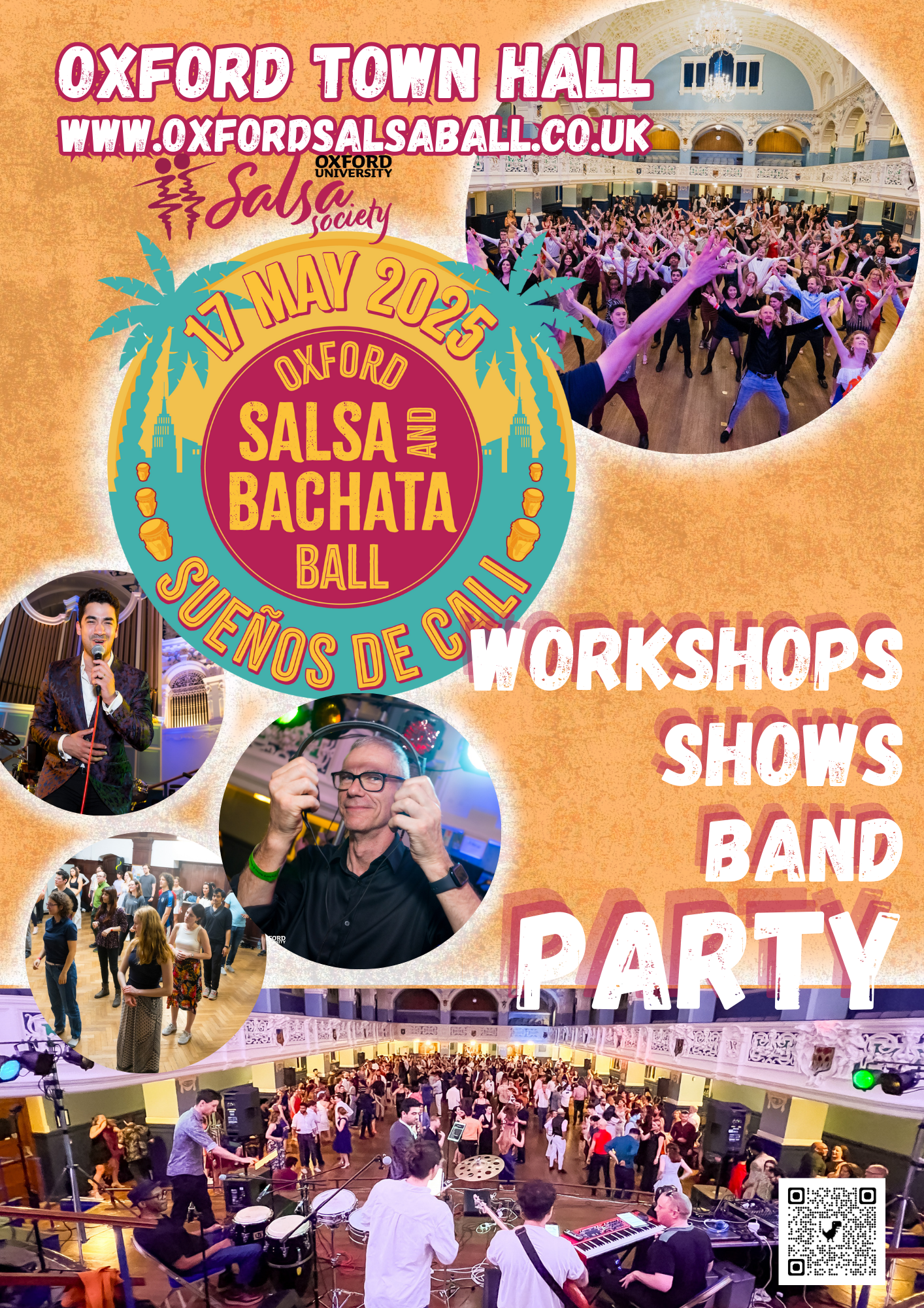 Oxford salsa and bachata ball poster